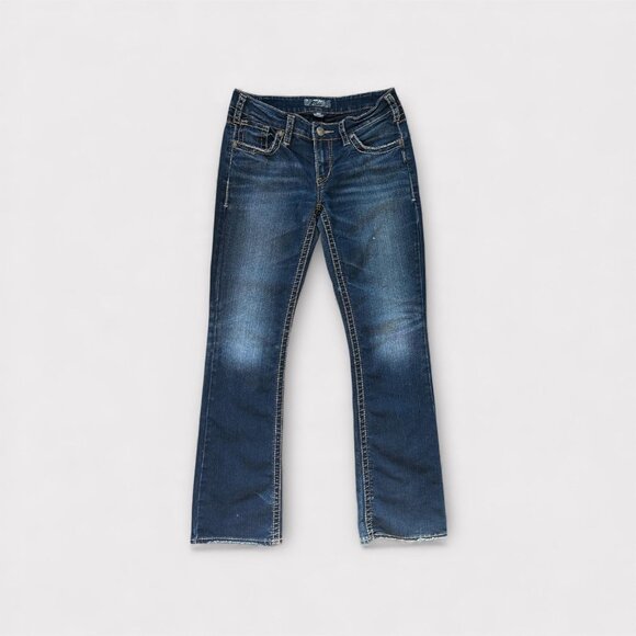 Silver Jeans Aiko Bootcut Jeans Womens 30x33 Blue Stretch Denim Low Rise - Picture 11 of 11